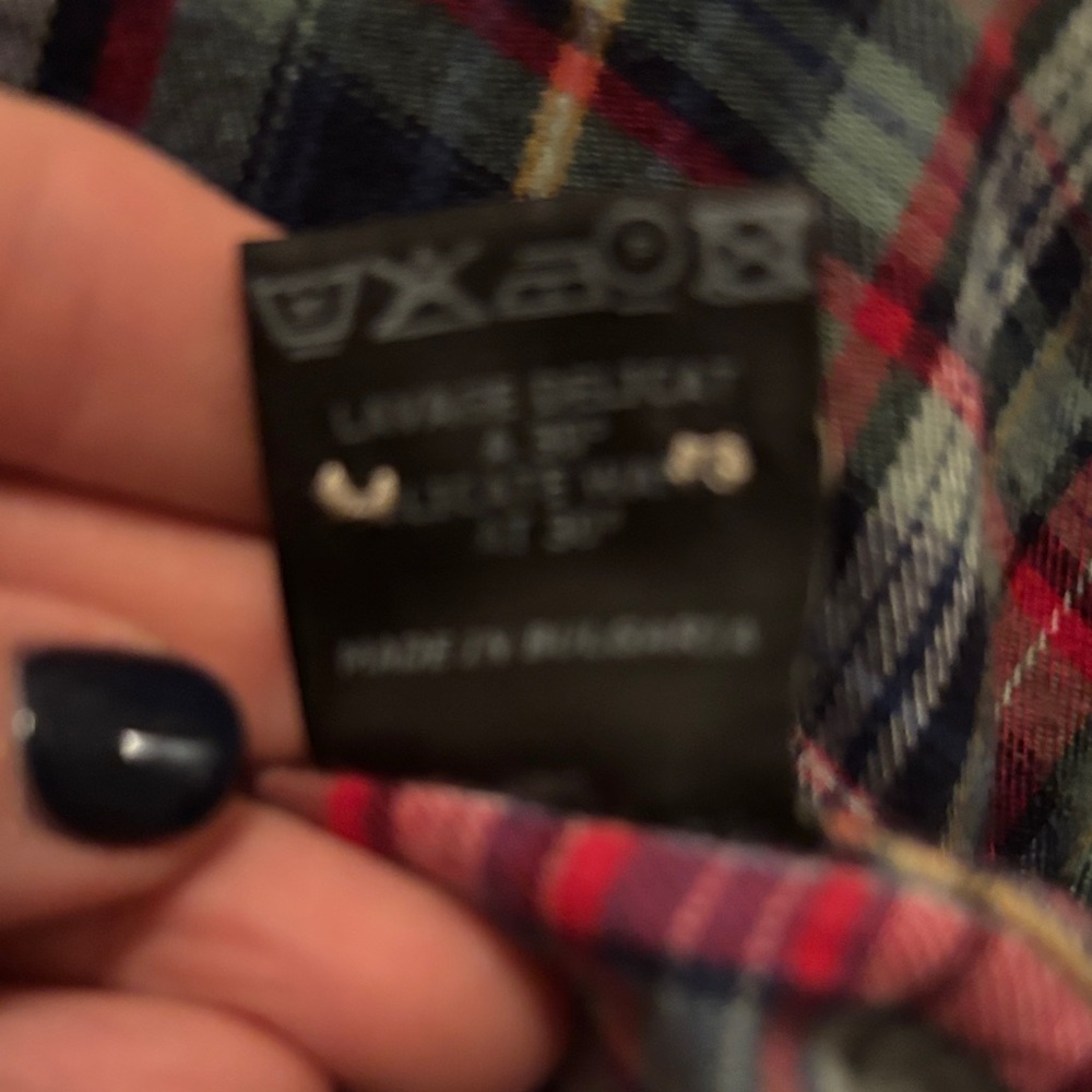 Plaid Ruffle Flannel Shirt - Picture 5 of 6